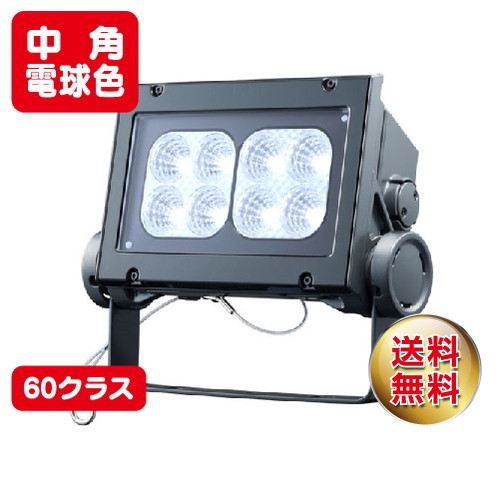 岩崎電気 ECF6040M/LSAN8/DG (旧ECF0697L/SAN8/DG ECF0797L/SAN8/DG) LED投光器 レディオックフラッドネオ 60クラス 中角タイプ 電球色タイプ